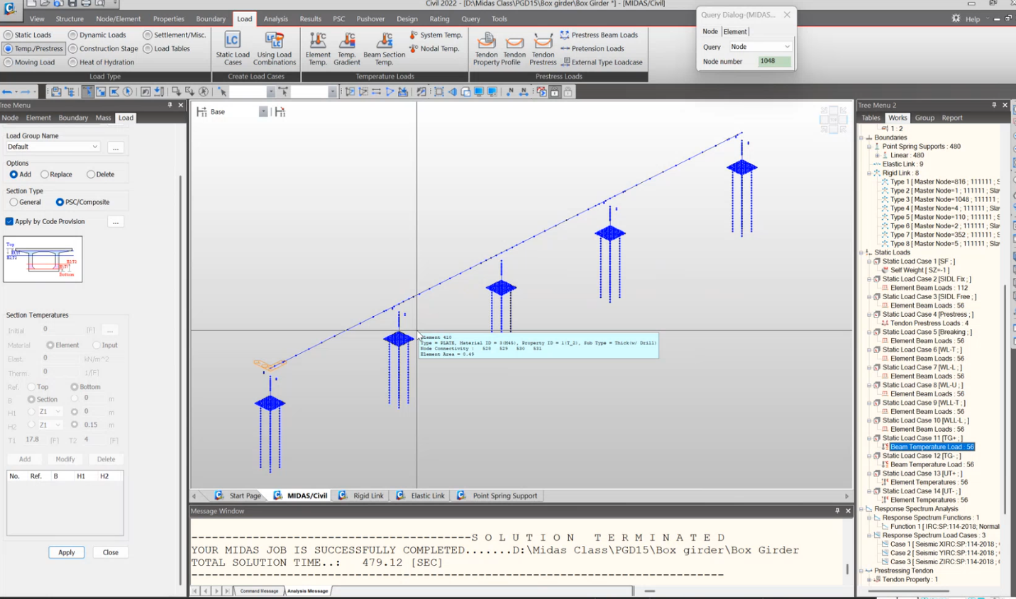 PSC Box Girder Design in Midas